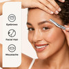ZOMCHI Eyebrow Razor Face Razors for WomenMen Eyebrow Trimmer Shaper with Precision CoverFacial Shaver with 6 Blades Sil