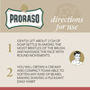 Proraso Shaving Cream Sandalwood Oil Shea Butter Moisturizing Nourishing Shave Cream for Coarse or Hard Beards Premium I