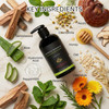 Botanical Shaving Gel Sandalwood Peppermint 8oz All Natural Skin Care For Smooth Gentle Shave