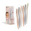 Finishing Touch Flawless Dermaplane Facial Exfoliator and Hair Remover Facial Hair Removal for Women 6 Count