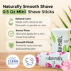 Shavestix Travel Shaving Cream Stick Set 05 Oz Each Coconut Crme Pink Peonies Mini Shave Bars TSA Friendly Toiletries fo