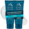 Oars Alps Soothing Mens Shaving Cream Dermatologist Tested and Infused with Aloe and Coconut Oil Fresh Ocean Splash Scen