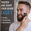 Mens Shave Gel Clear Shaving Gel So You Can See Where You Are Shaving For Full Shaves and Tightening Beard Lines 8oz by