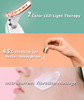 Fastaid RedLightTherapyforFace and Neck Red Light Therapy Wand 7 Color Led Face Neck Massager for Skin Care White
