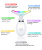 Fastaid RedLightTherapyforFace and Neck Red Light Therapy Wand 7 Color Led Face Neck Massager for Skin Care White