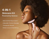 VRAIKO Lily Neck Face Massager Face Sculpting Tool Skin Rejuvenation Device with Thermal Triple Action LED and Vibration