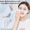 Disposable Face Towel 100 Count for Washing Soft Cotton Dry Wipes Facial Cloths Towelettes for Washing and Drying Facial