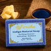 FERIHA Moroccan Indigo Nila Facial Soap Handmade with Argan Oil Shea Butter