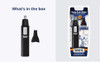 Wahl 5567-500 Ear, Nose and Brow Wet/Dry Battery Trimmer, Black