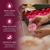 Little World Bath Soap Rose Flower Floral Scented Rose Petals for Bath Petals Body Soap in Gift Box for Valentines Day A