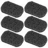 Iconikal 6Pack Bar Soap Saver 45 x 3Inch Dark Grey Charcoal Color