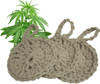 100 Hemp Face Scrubbers Set of 3 Hand Crocheted in USA Reusable Eco Friendly Compostable Biodegradable