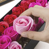 Little World 2 Pieces Bath Soap Rose Flower Floral Scented Soap Rose Petals Body Soap in Gift Box for Valentines Day Ann