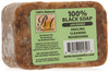 RA Cosmetics 100 Natural African Black Soap Mango Scent 5 oz 141g