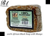 RA Cosmetics 100 Natural African Black Soap Mango Scent 5 oz 141g