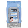 Global Beauty Care Retinol Makeup Remover Wipes Gentle Daily Facial Cleansing Wipes for Sensitive Skin AntiAging Hydrati