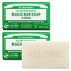 Dr Bronners PureCastile Magic Bar Soap Made with Regenerative Organic Certified Oils For Face Body Hair Gentle Cleanse V