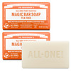 Dr Bronners PureCastile Magic Bar Soaps Made with Regenerative Organic Certified Oils For Face Body Hair Vegan Soap Bars