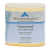 Clearly Natural Essentials Glycerin Bar Soap Unscented 4 Ounce Pack of 3 Packaging May Vary