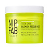 Nip Fab Teen Skin Fix Zero Breakout Rescue Face Pads with Salicylic Acid Witch Hazel and Antioxidant Wasabi Extract BHA