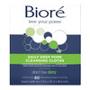 Bior Daily Make Up Removing Cloths Facial Cleansing Wipes with Dirtgrabbing Fibers for Deep Pore Cleansing without Oily