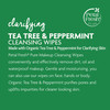 Petal Fresh Clarifying Tea Tree Peppermint Makeup Removing Cleansing Towelettes Gentle Face Wipes Daily Cleansing Vegan