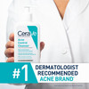 CeraVe Acne Treatment Face Wash Salicylic Acid Cleanser with Purifying Clay Niacinamide and Ceramides Pore Control and B