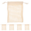 Beaupretty Cotton Soap Bag Drawstring Pouch 551X496In Reusable Bath Soap Holder for Body Cleansing Exfoliating Mesh Stor
