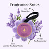 Spongelle French Lavender Wild Flower Buffer Body Scrubber Bath Shower Loofah for Women Exfoliator with Body Wash Infuse