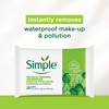 Simple Kind To Skin Micellar Makeup Remover Wipes Face Wipes Instantly Remove Waterproof Makeup Enriched with Vitamin B5