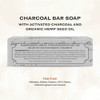 The Grandpa Soap Company Charcoal Bar Soap With Activated Charcoal Hemp Seed and Mint Oil Detoxifies Draws Out Dirt and