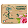 Le Petit Olivier Extra Mild Soaps Rose for Women 2 x 35 oz Soap