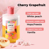 PWU Body Wash Shower Gel Peach Scented Moisturize Body Wash Skin Deep Cleansing for Men Women 118 Fl Oz