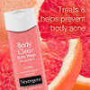 Neutrogena Body Clear Acne Treatment Body Wash with 2 Salicylic Acid Acne Medicine to Prevent Body Breakouts Pink Grapef