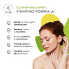 The Natural and Organic Family Clarifying Face Wash with Salicylic Acid Facial Cleanser for Oily Normal and Combination