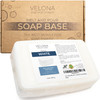 velona 2 LB White Melt and Pour Soap Base SLSSLES free Natural Bars for The Best Result for SoapMaking