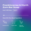 Indigo Wild Zum Goats Milk Soap Bar Bar Soap for Hands Body Made with Essential Oils 3 oz Frankincense Myrrh 3 Pack