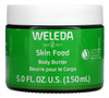 Weleda Skin Food Body Butter 5 Fluid Ounce Sustainable Glass Jar Plant Rich Hydrating Moisturizer with Shea and Cocoa Bu