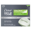 Dove MenCare Bar 3 in 1 Cleanser for Body Face and Shaving Extra Fresh 14 Bars to Clean and Hydrate Skin Body and Facial