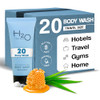 Travel Size Hotel Body Wash 20 Count 085 oz Bottles Guest Amenities for Hotels Vacation Rentals and Short Term Rentals P