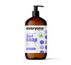 Everyone 3in1 Soap Body Wash Bubble Bath Shampoo 32 Ounce Pack of 1 Lavender and Aloe made with Essential Oils for Men a
