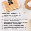One With Nature Dead Sea Salt Shea Butter Soap 7oz 3Pack Purifying and Exfoliating Soap Bar with Dead Sea Minerals for F