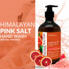 Natural Solution Hand Wash Moisturizing Blood Orange Himalayan Pink Salt Liquid Soap 14 oz Pack of 3 Hydrating Gentle Fo