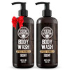 Viking Revolution Mens Body Wash Spiced Vanilla Mens Body Wash Mens Natural Body Wash for Men with Vitamin E and Rosemar