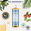 Dr Bronners UnScented Baby Mild PureCastile Liquid Soap 475ml Bottle