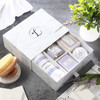 Spa Gift Set Natural Coconut Vanilla Gift Box Includes Bath Bomb Bath Salt Hand Soap Scented Candle Face Cloth and Gift