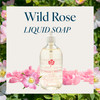Provence Sante Natural Liquid Soap Moisturizing Almond Oil Hand Soap with Floral Wild Rose Scent Elegant Pump Dispenser