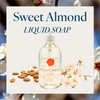 Provence Sante Natural Liquid Soap Moisturizing Almond Oil Hand Soap with Warm Sweet Almond Scent Elegant Pump Dispenser