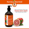 Natural Solution Hand Wash enriched with moisturizing blood orange and Himalayan pink salt comes in a 14 oz bottle Pack