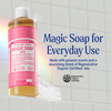 Dr Bronners PureCastile Magic Liquid Soap Rose 16 Ounce 2Pack Made with Regenerative Organic Certified Oils 18in1 Uses F